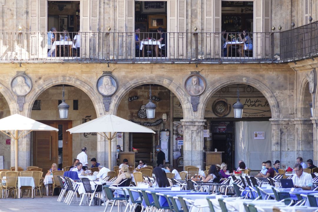 Imagen de la Plaza Mayor de Salamanca. Imagen de la Plaza Mayor de Salamanca.