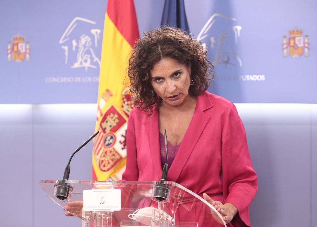 La ministra de Hacienda, María Jesús Montero La ministra de Hacienda, María Jesús Montero
