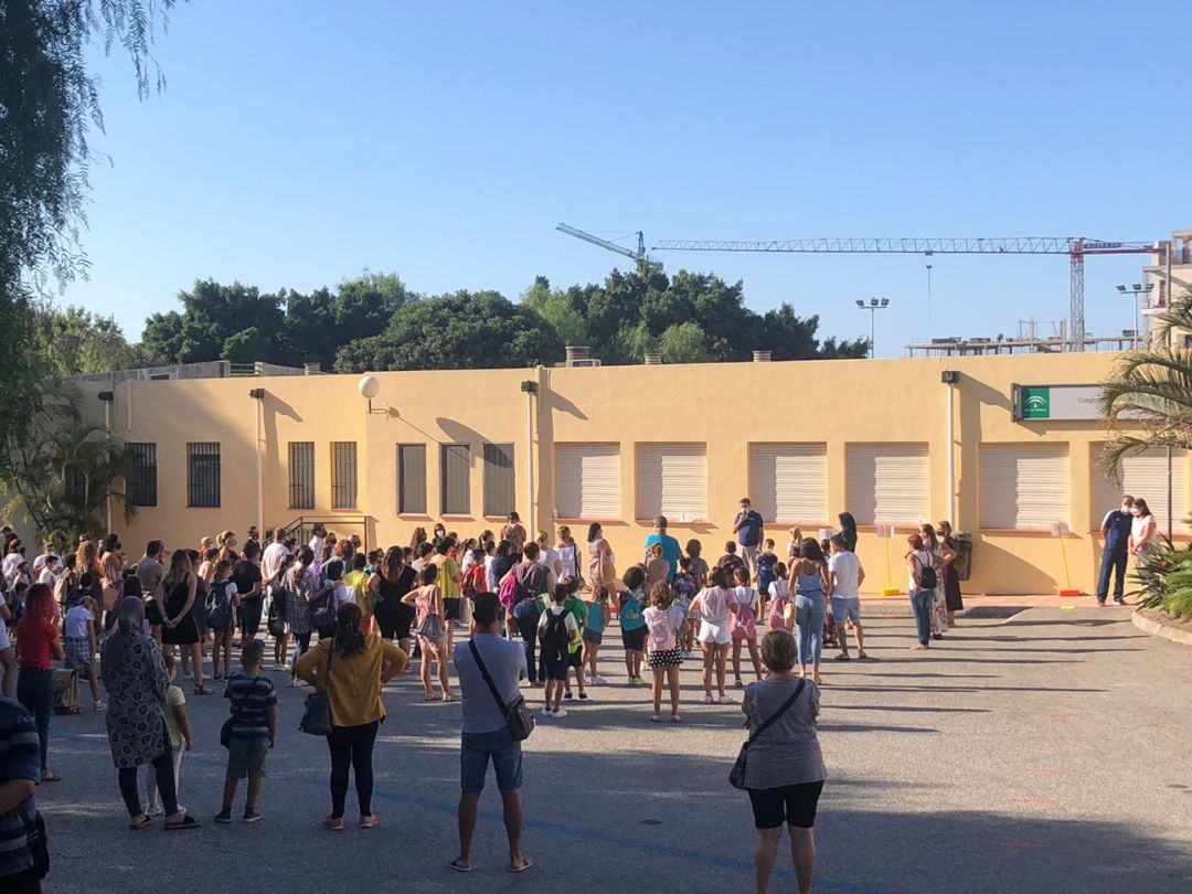 Primer día de curso en primaria en un colegio de Motril (Granada) en un curso marcado por la covid-19 Primer día de curso en primaria en un colegio de Motril (Granada) en un curso marcado por la covid-19