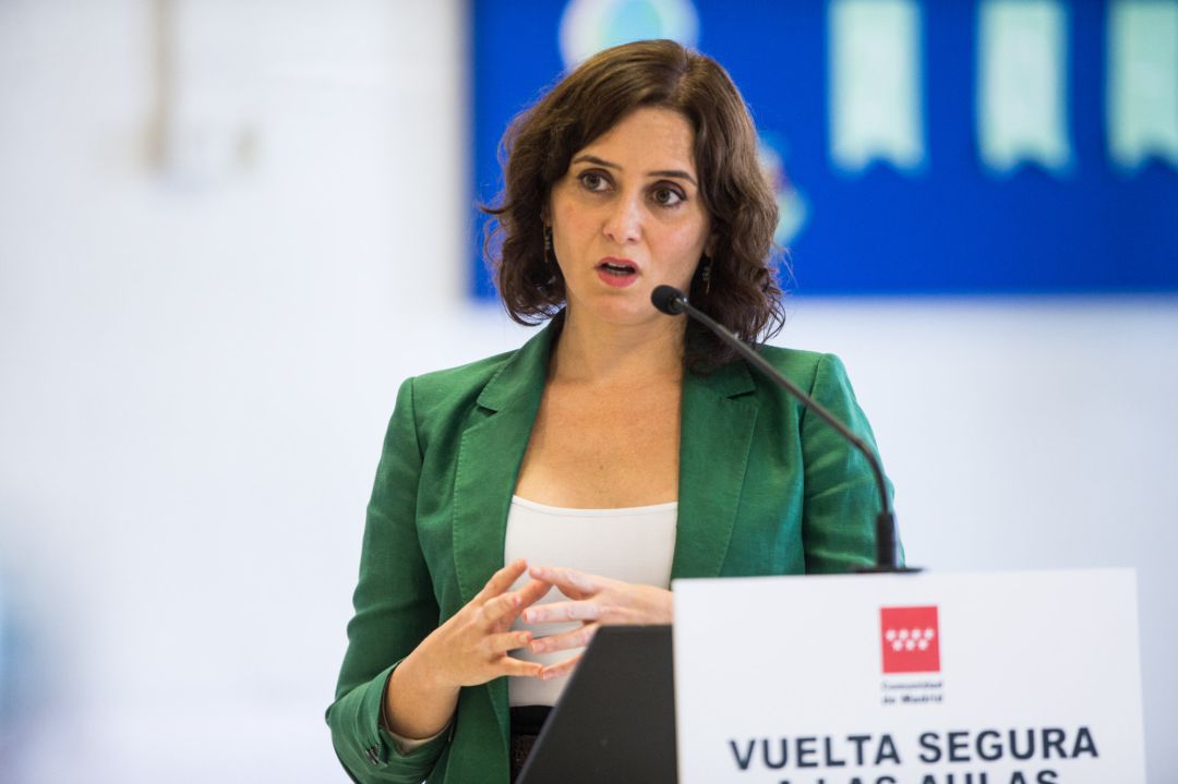 La presidenta de la Comunidad de Madrid, Isabel Díaz Ayuso. La presidenta de la Comunidad de Madrid, Isabel Díaz Ayuso.