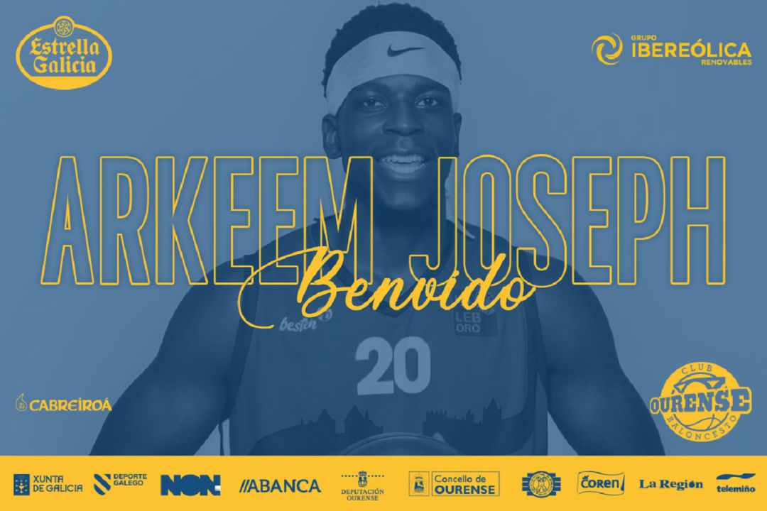 Arkeem Joseph, nuevo jugador del Club Ourense Baloncesto Arkeem Joseph, nuevo jugador del Club Ourense Baloncesto