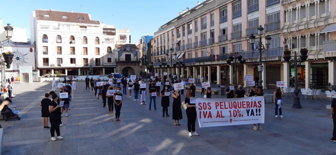 concentración la Plaza Mayor de Ciudad Real concentración la Plaza Mayor de Ciudad Real
