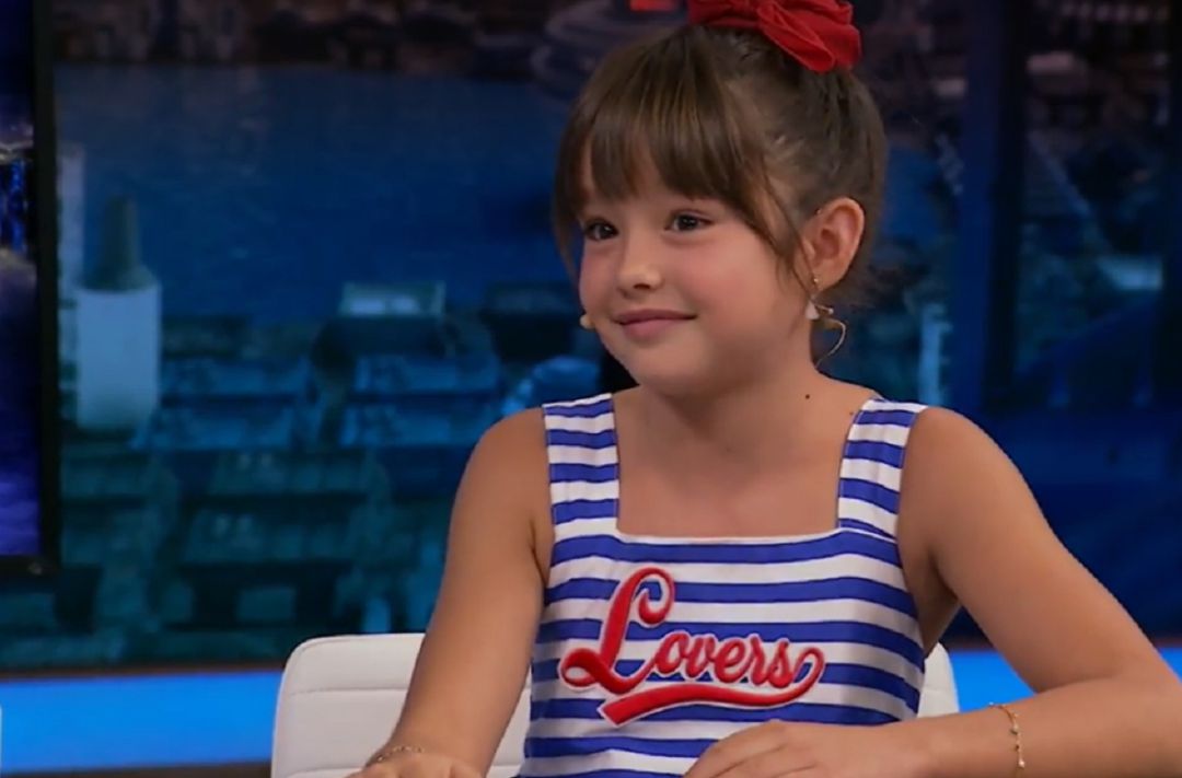 La joven Luna Fulgencio durante la entrevista. La joven Luna Fulgencio durante la entrevista.