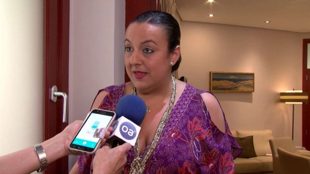 Laura Ruiz durante una intervención. Laura Ruiz durante una intervención.