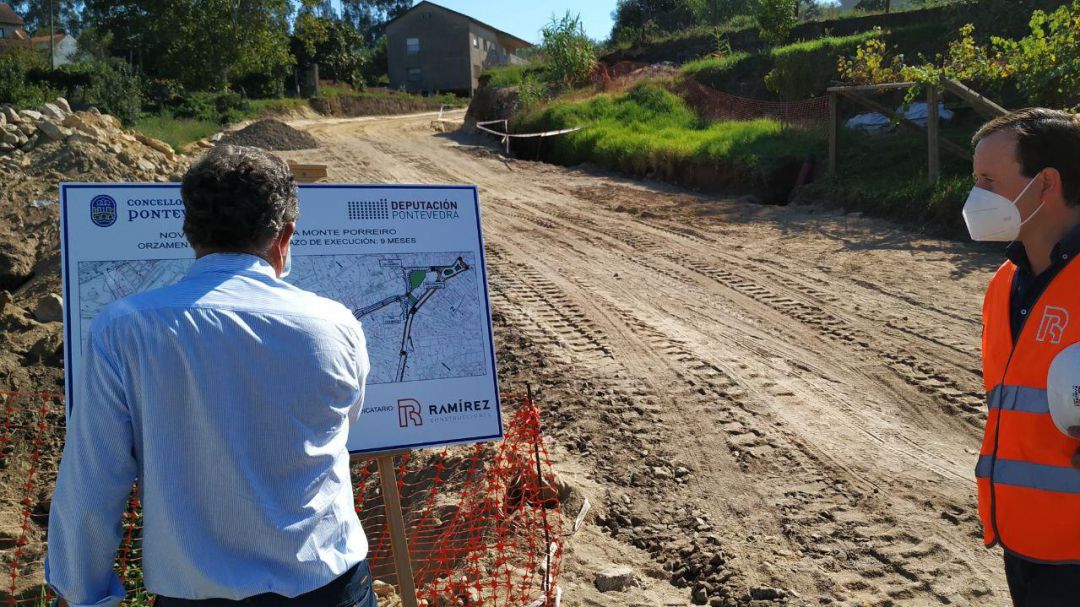 Obras del nuevo vial de acceso a Monteporreiro Obras del nuevo vial de acceso a Monteporreiro