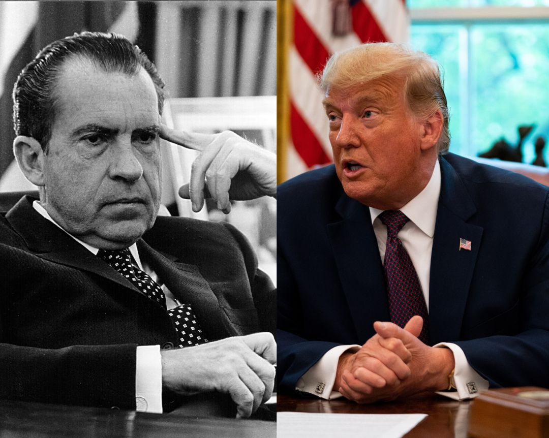 Richard Nixon y Donald Trump Richard Nixon y Donald Trump