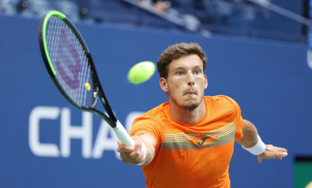 Pablo Carreño resta una bola durante la semifinal. Pablo Carreño resta una bola durante la semifinal.