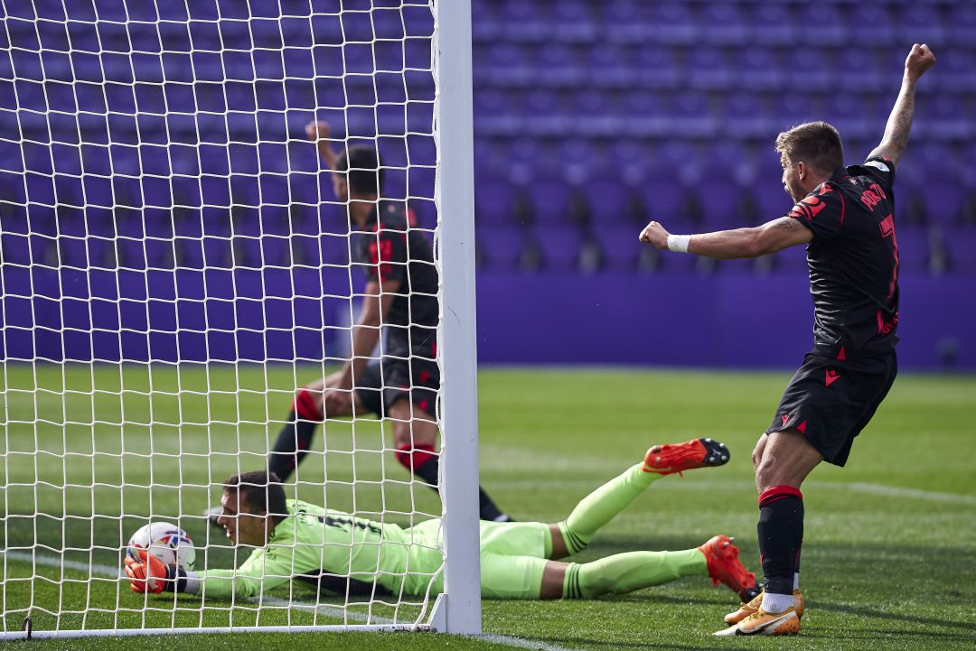 La Real celebra su gol La Real celebra su gol