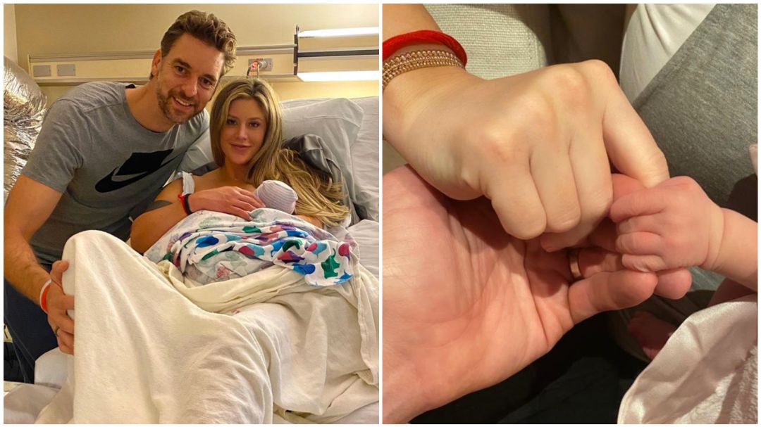 Pau Gasol y Cat McDonnell, junto a Elisabet Gianna Gasol Pau Gasol y Cat McDonnell, junto a Elisabet Gianna Gasol