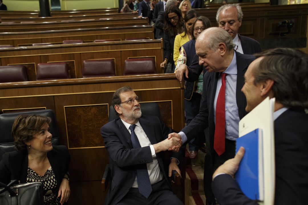 Foto de archivo de Fernández Díaz, Soraya Saenz de Santamaría, Mariano Rajoy, entre otros. Foto de archivo de Fernández Díaz, Soraya Saenz de Santamaría, Mariano Rajoy, entre otros.