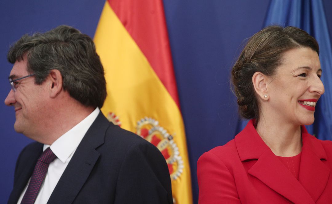 Jose Luis Escriva y Yolanda Díaz en febrero de 2020. Jose Luis Escriva y Yolanda Díaz en febrero de 2020.