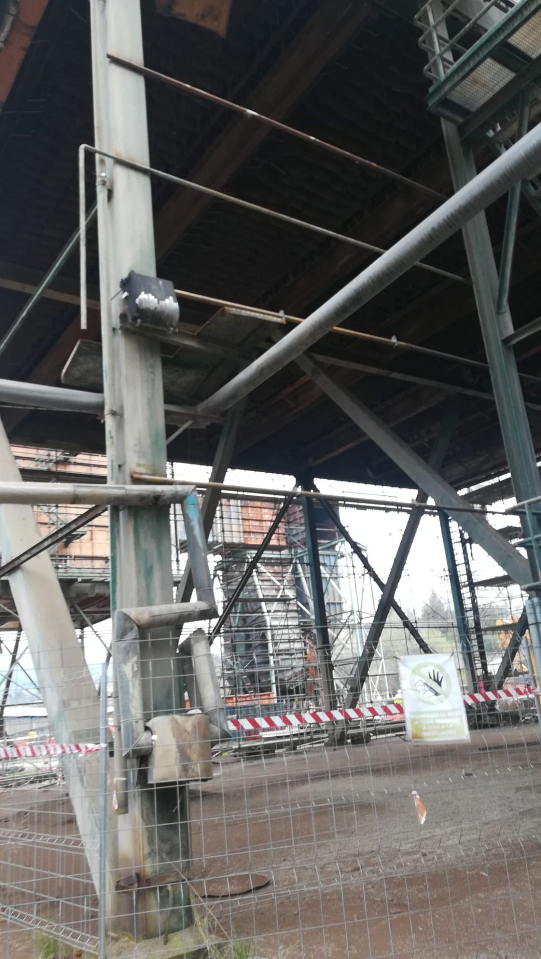 Una zona de Compostilla preparada para el desmantelamiento Una zona de Compostilla preparada para el desmantelamiento