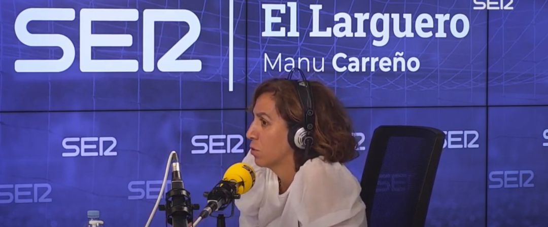 Irene Lozano, en los estudios de la Cadena SER. Irene Lozano, en los estudios de la Cadena SER.