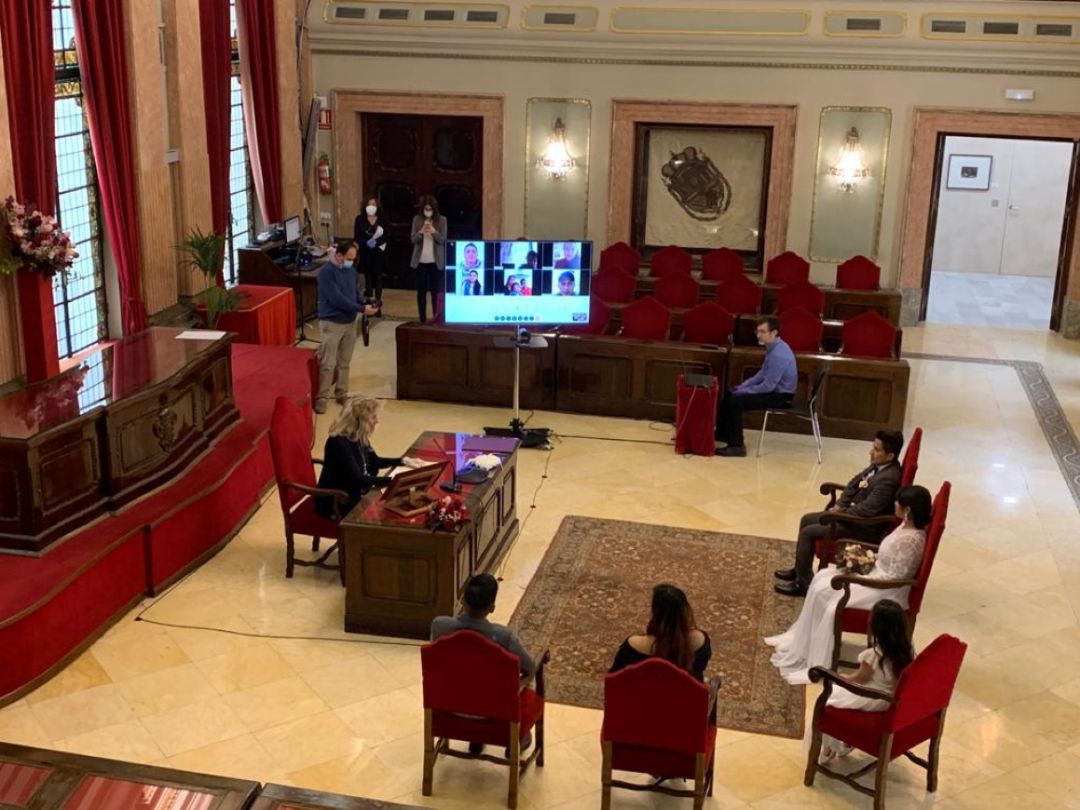 Boda civil en el Ayuntamiento de Murcia Boda civil en el Ayuntamiento de Murcia
