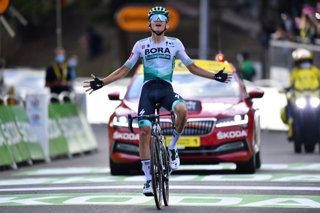 El alemán Lennard Kamna gana la etapa 16 del Tour de Francia El alemán Lennard Kamna gana la etapa 16 del Tour de Francia