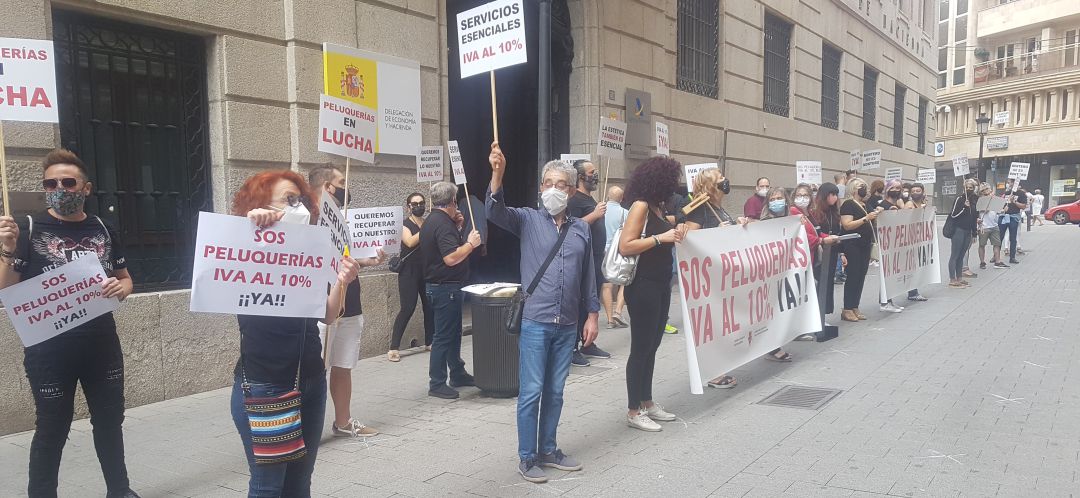 Imagen de la protesta de este martes en Albacete Imagen de la protesta de este martes en Albacete