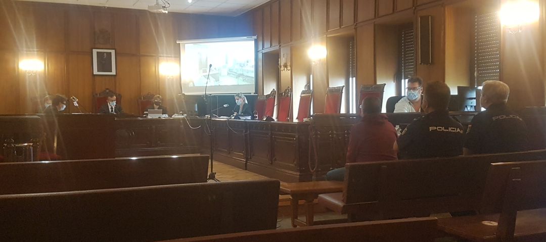 La testigo, prima de la denunciante, ha declarado por videoconferencia La testigo, prima de la denunciante, ha declarado por videoconferencia