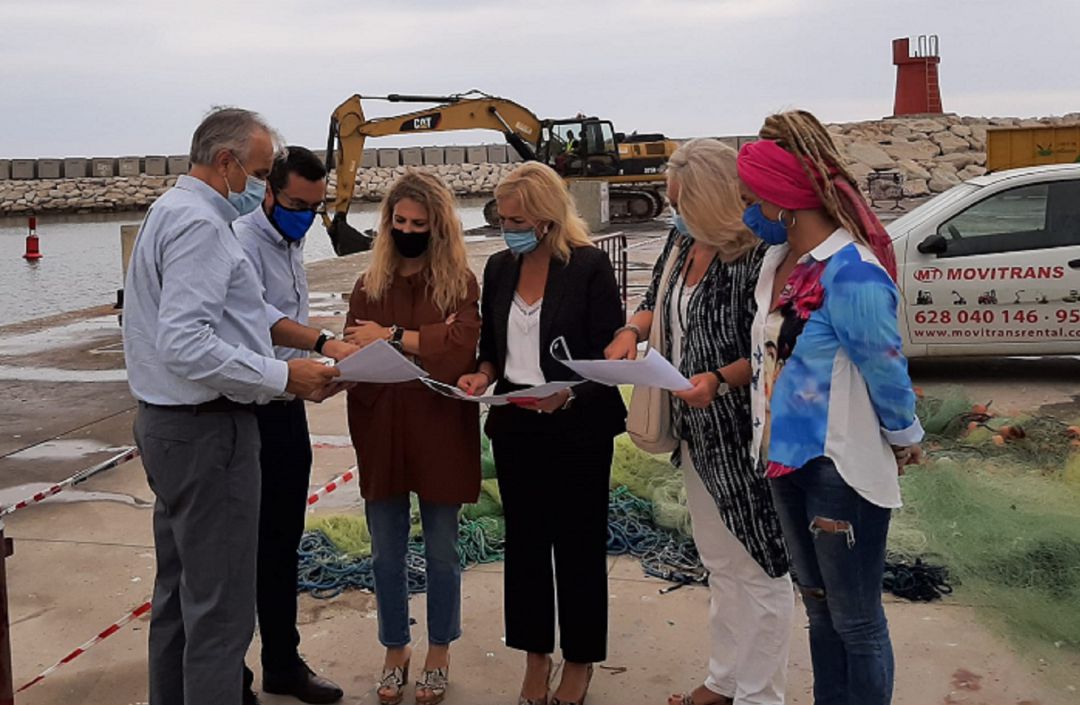 Visita a las obras en La Línea. Visita a las obras en La Línea.
