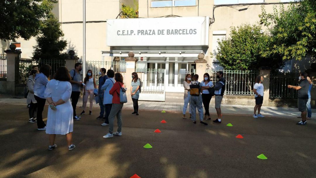 Protestas en el colegio Barcelos Protestas en el colegio Barcelos
