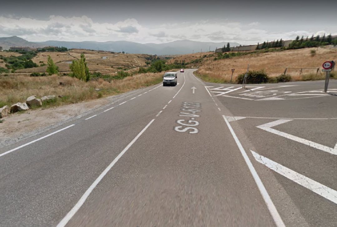 Vista de la carretera que une la capital con Palazuelos de Eresma Vista de la carretera que une la capital con Palazuelos de Eresma