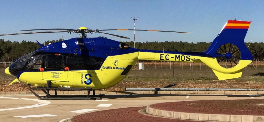 Helicóptero medicalizado, foto de archivo Helicóptero medicalizado, foto de archivo