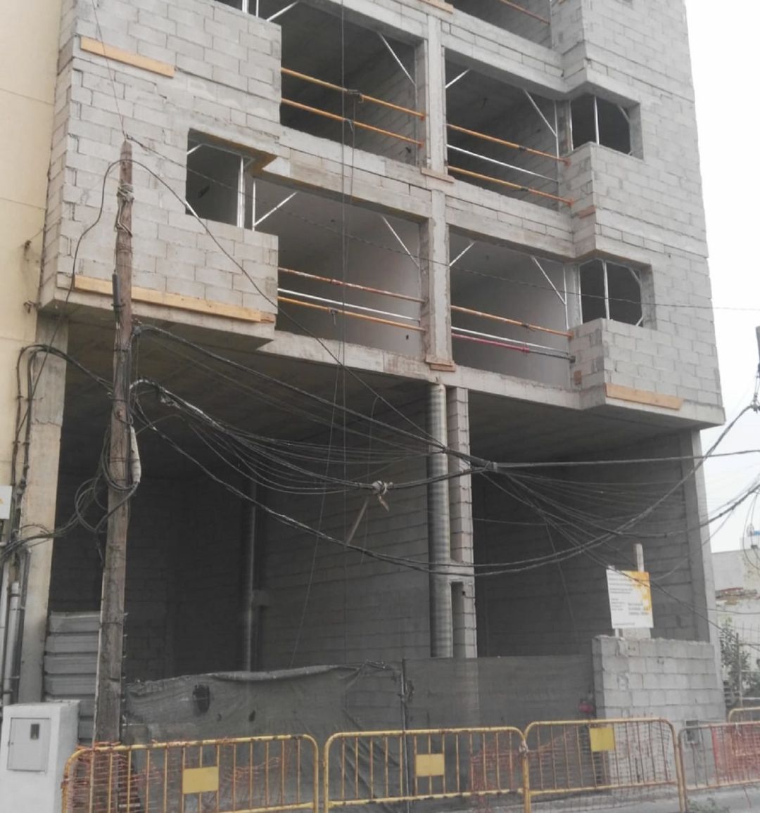 Edificio en el que se produjo el accidente. Edificio en el que se produjo el accidente.