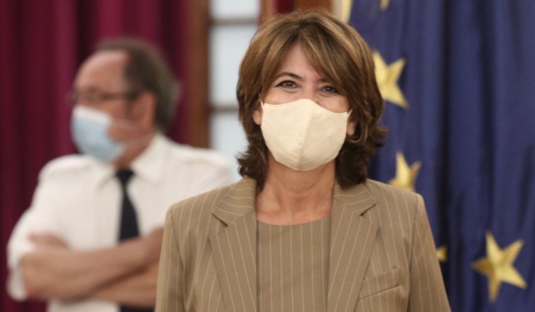 La fiscal general del Estado, Dolores Delgado, durante el acto de entrega de la Memoria Anual de la Fiscalía General del Estado en el Salón de Pasos Perdidos de la Cámara Baja, en Madrid (España), a 11 de septiembre de 2020. La fiscal general del Estado, Dolores Delgado, durante el acto de entrega de la Memoria Anual de la Fiscalía General del Estado en el Salón de Pasos Perdidos de la Cámara Baja, en Madrid (España), a 11 de septiembre de 2020.