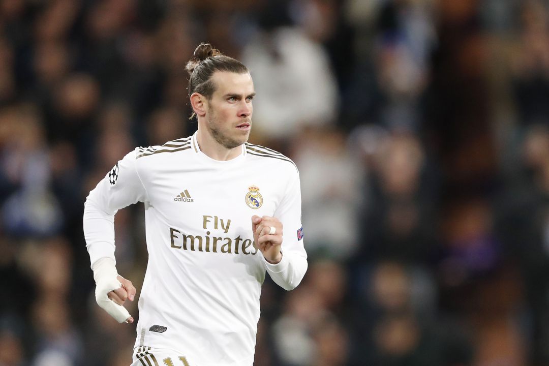 Bale, durante el partido contra el City. Bale, durante el partido contra el City.