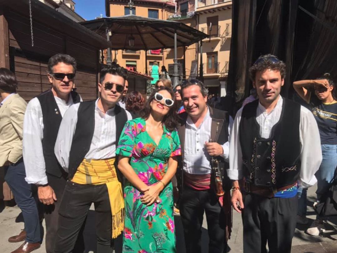 Iván Villuela y Agustín Pindado, a la izquierda y derecha de Silvia Abril en la pasada Fiesta de la Vendimia Iván Villuela y Agustín Pindado, a la izquierda y derecha de Silvia Abril en la pasada Fiesta de la Vendimia