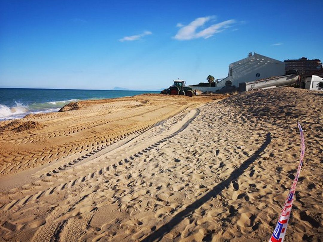 Arena para la platja de la Goleta de Tavernes Arena para la platja de la Goleta de Tavernes