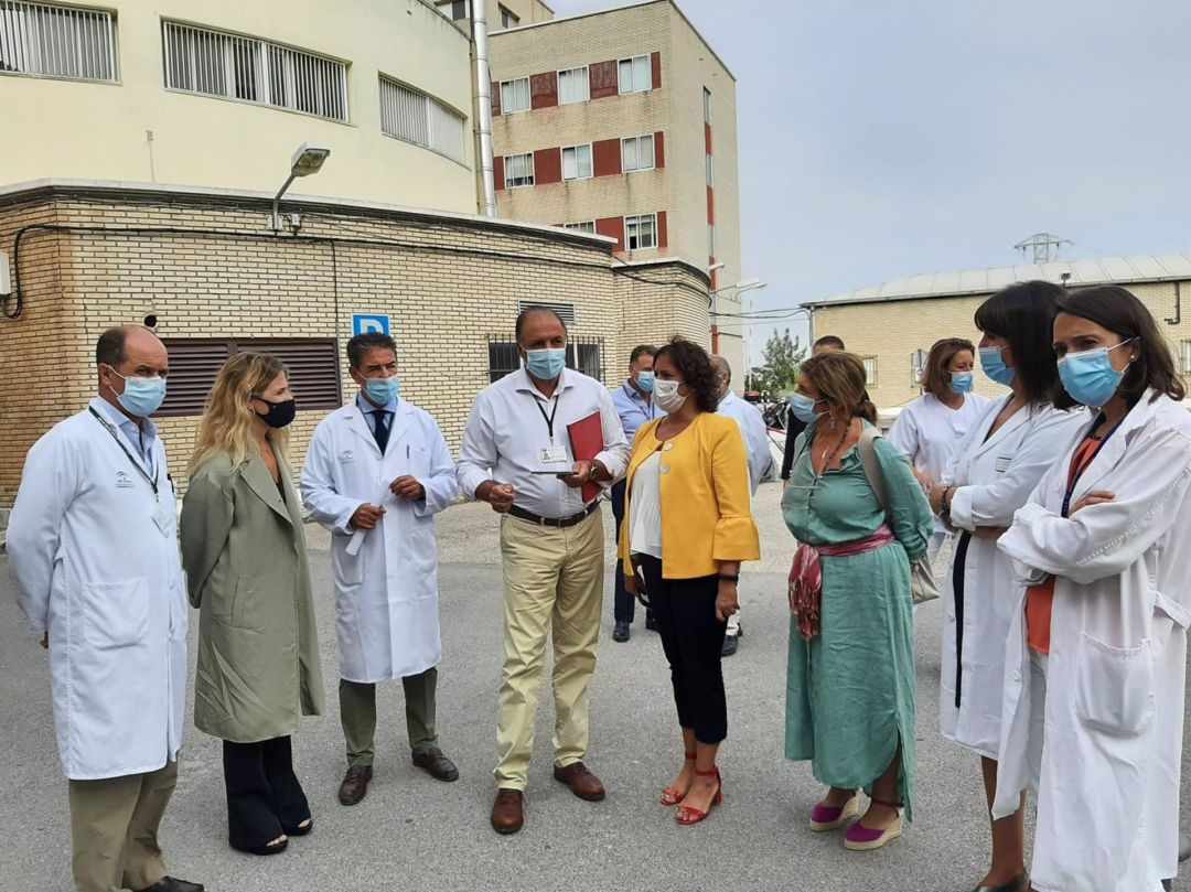 Catalina García, viceconsejera Salud, durante la visita al Hospital de Jerez este miércoles Catalina García, viceconsejera Salud, durante la visita al Hospital de Jerez este miércoles