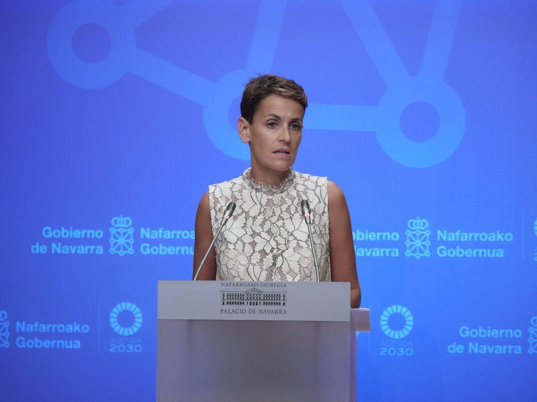 La presidenta de Navarra, María Chivite. La presidenta de Navarra, María Chivite.