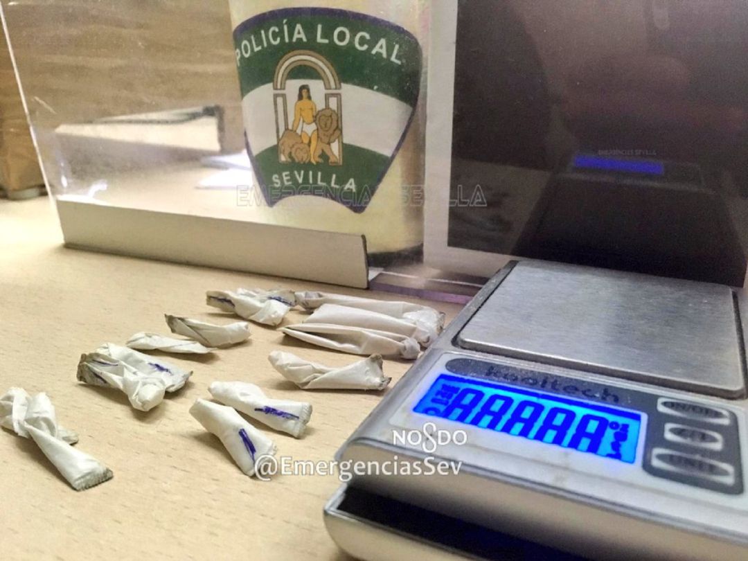 Incautación de drogas de la Policía Local de Sevilla Incautación de drogas de la Policía Local de Sevilla