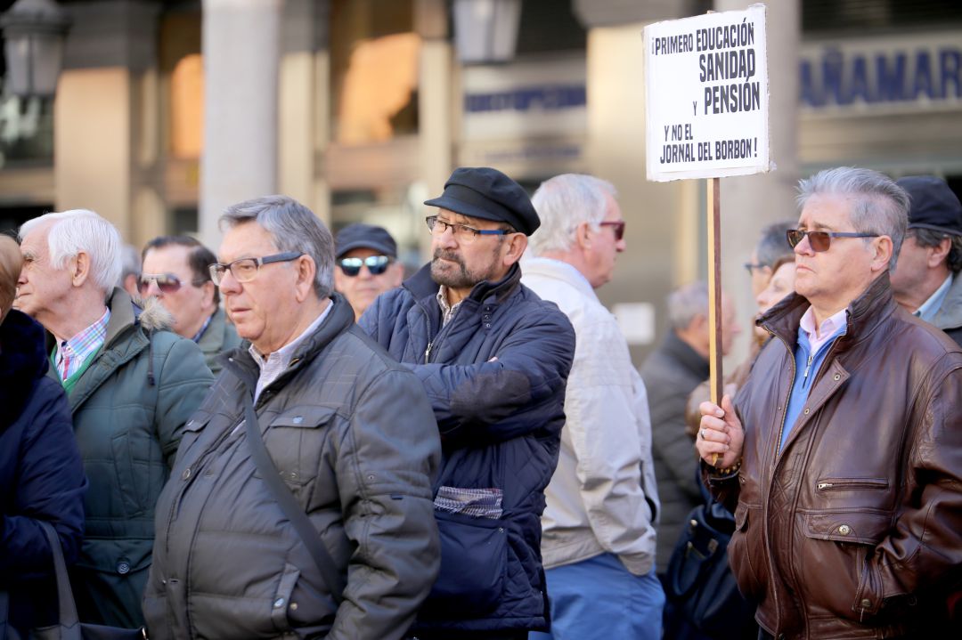 Manifestación por unas pensiones dignas. Imagen de archivo Manifestación por unas pensiones dignas. Imagen de archivo