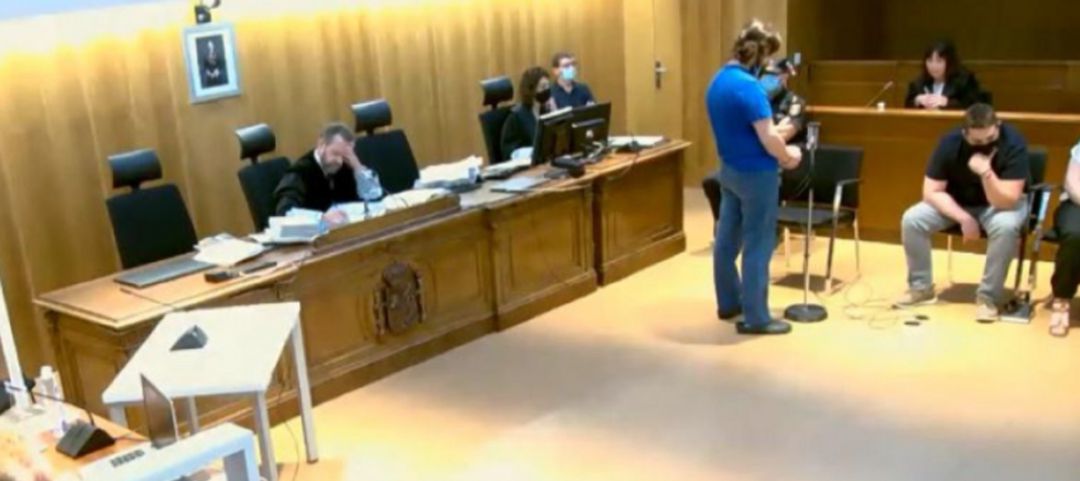 Iván Pardo durante su declaración en la Audiencia Provincial de Huesca Iván Pardo durante su declaración en la Audiencia Provincial de Huesca