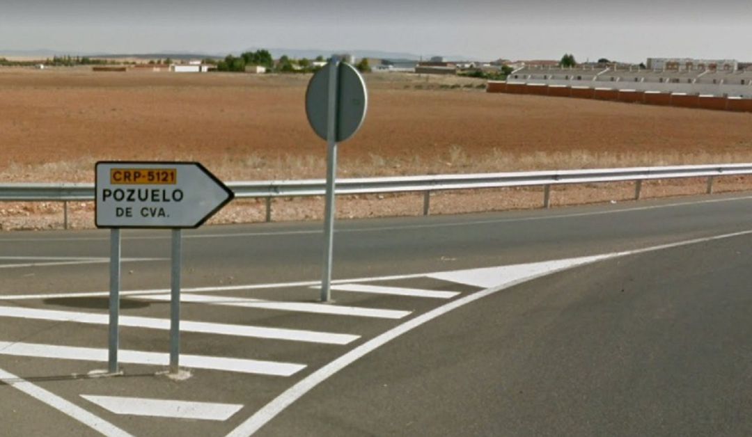 Una de las entradas a Pozuelo de Calatrava Una de las entradas a Pozuelo de Calatrava