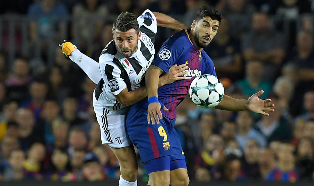 Luis Suárez, en un partido entre el Barcelona y la Juventus. Luis Suárez, en un partido entre el Barcelona y la Juventus.