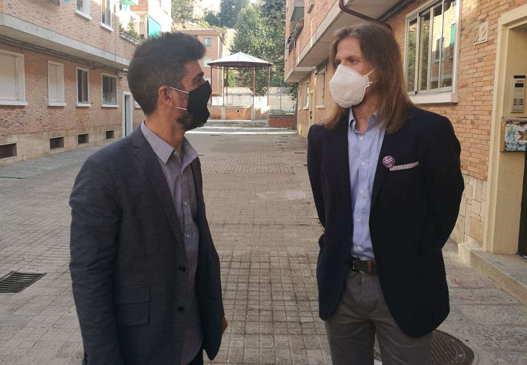 El portavoz de Podemos en Segovia Guillermo San Juan junto al portavoz en las Cortes Pablo Fernández El portavoz de Podemos en Segovia Guillermo San Juan junto al portavoz en las Cortes Pablo Fernández