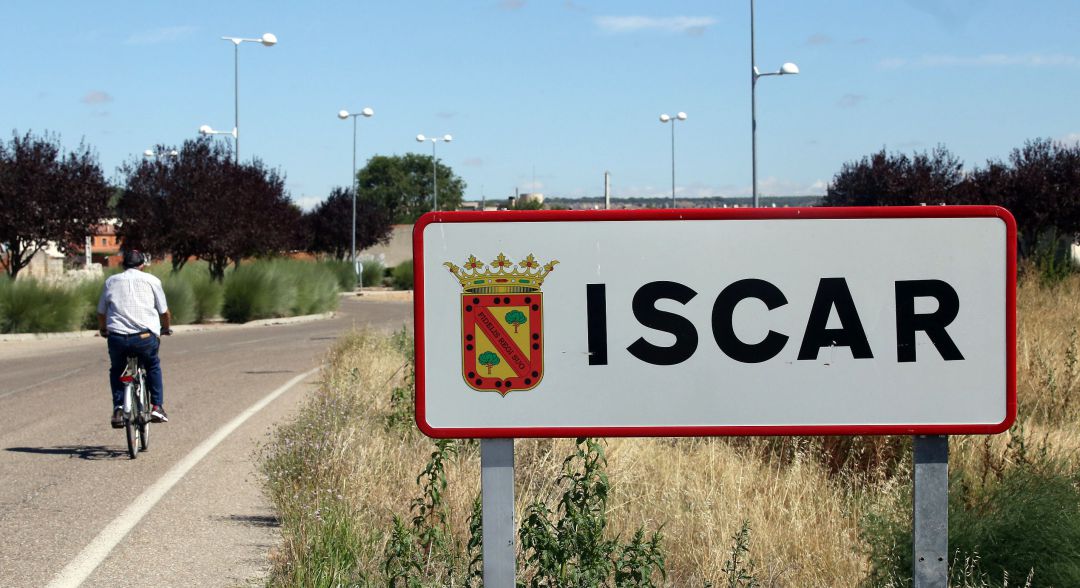 Cartel de la localidad de Íscar Cartel de la localidad de Íscar