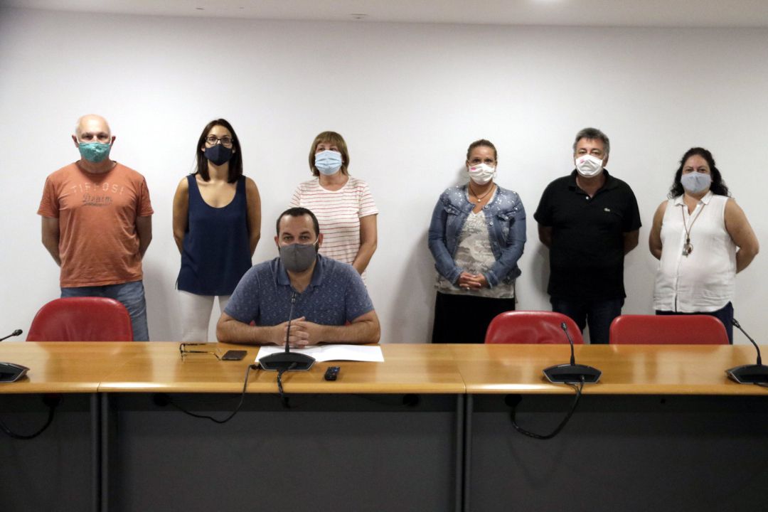 Els set regidors de l'actual equip de govern d'ERC i Avancem de Calonge i Sant Antoni Els set regidors de l'actual equip de govern d'ERC i Avancem de Calonge i Sant Antoni