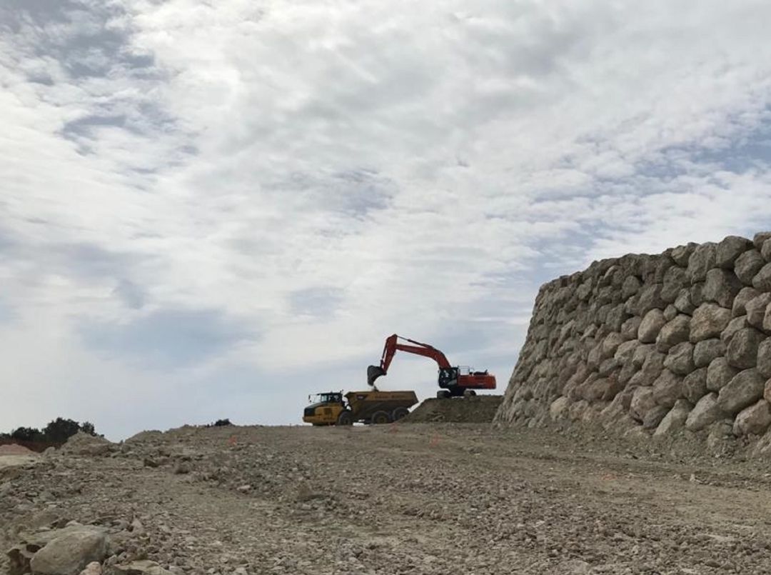 Obras en la variante de Benissa. Obras en la variante de Benissa.