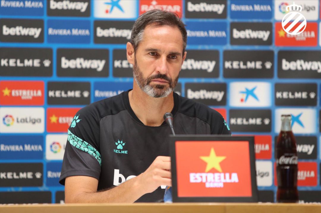Vicente Moreno, entrenador del RCD Espanyol. Vicente Moreno, entrenador del RCD Espanyol.