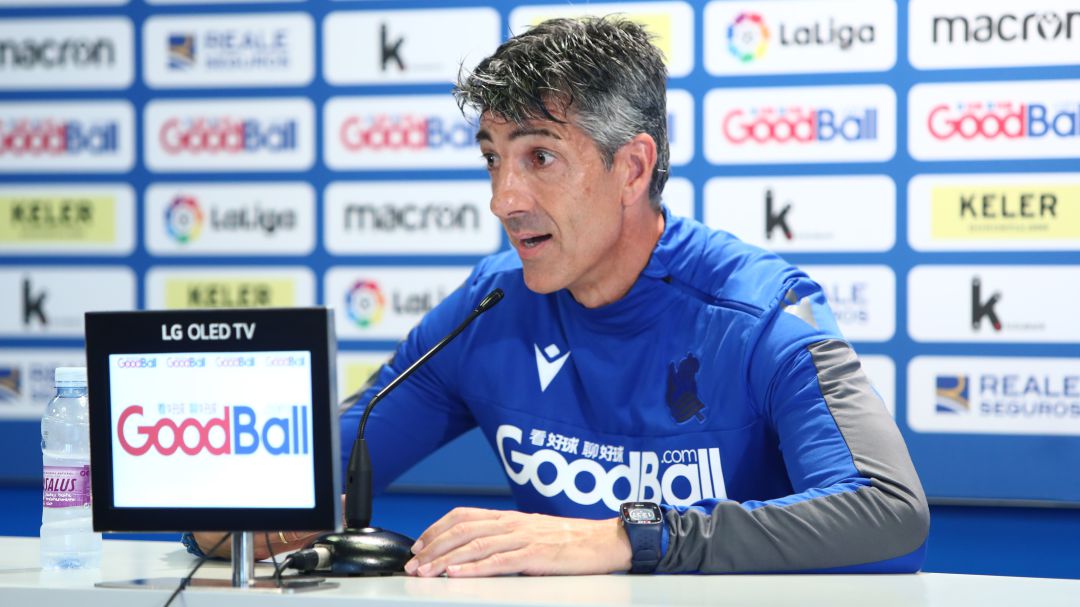 Imanol Alguacil comparece en Zubieta en la previa al partido contra el Real Madrid Imanol Alguacil comparece en Zubieta en la previa al partido contra el Real Madrid