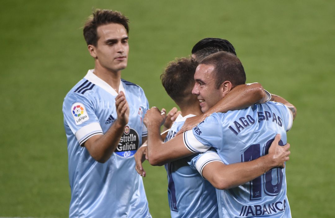 El Celta celebra el segundo gol del partido El Celta celebra el segundo gol del partido