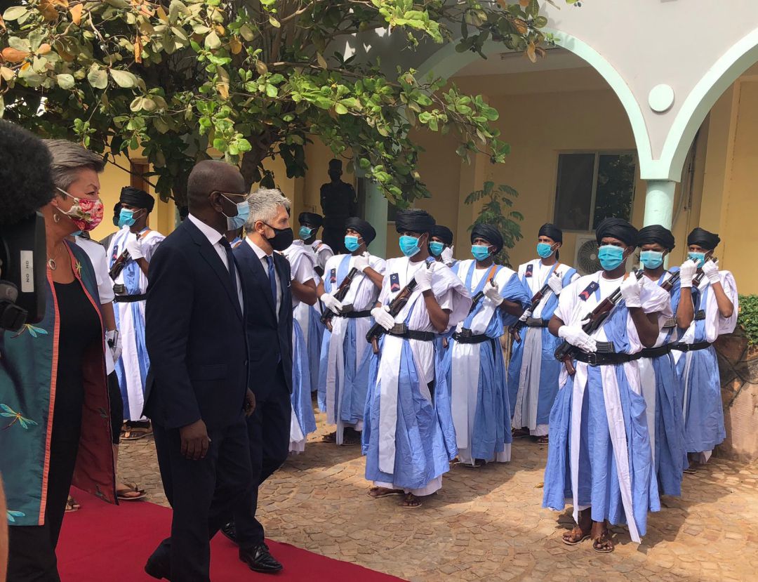 El ministro Grande-Marlaska en Mauritania El ministro Grande-Marlaska en Mauritania
