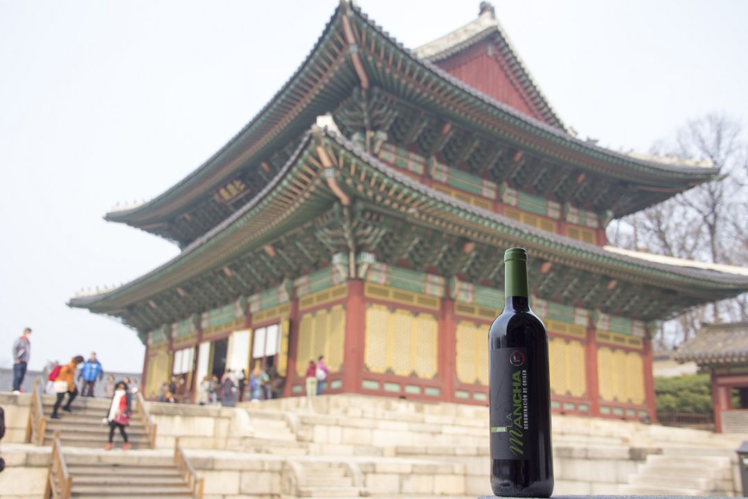 Botella de vino castellanomanchego en China Botella de vino castellanomanchego en China