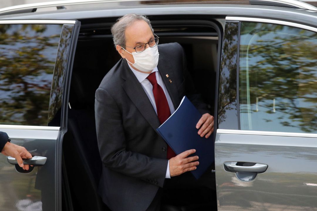 El presidente de la Generalitat, Quim Torra, a su salida del Tribunal Supremo El presidente de la Generalitat, Quim Torra, a su salida del Tribunal Supremo