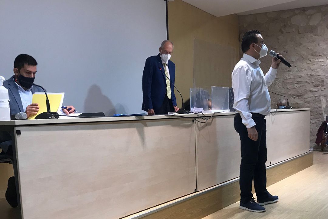 Alberto Amigo, tras ser reelegido Alberto Amigo, tras ser reelegido
