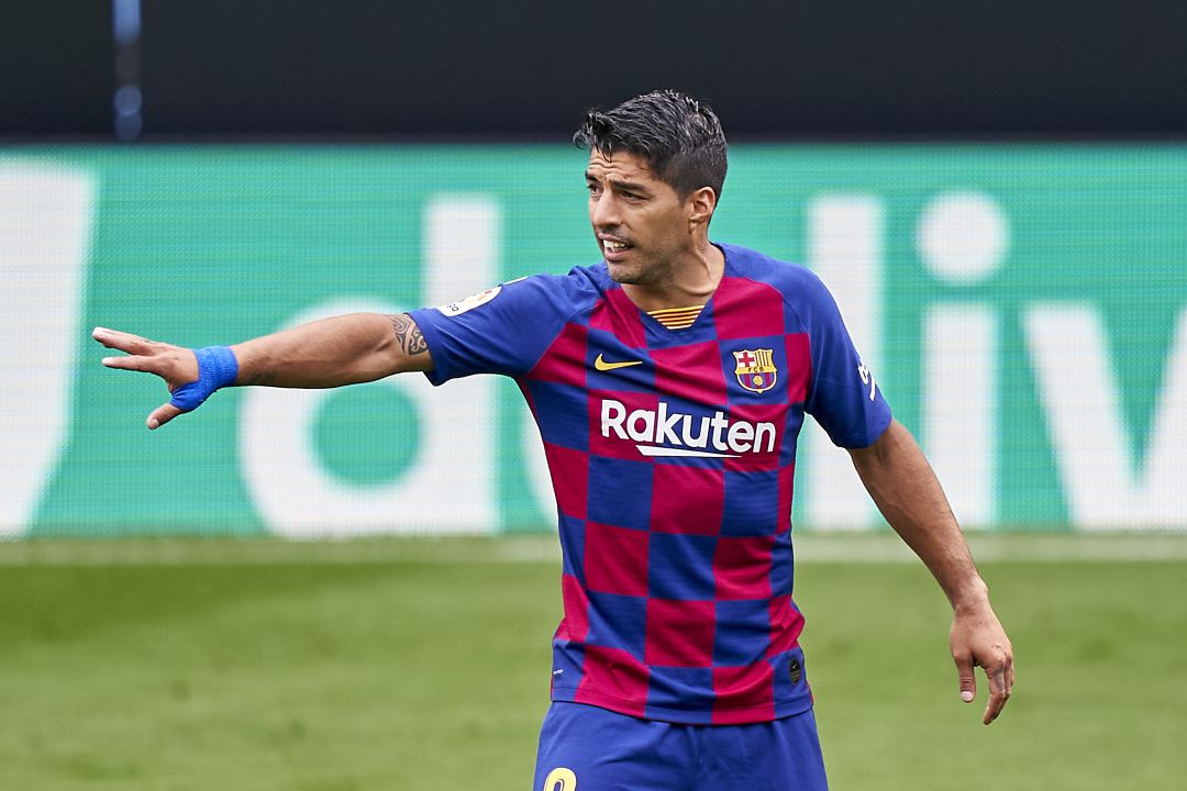 Luis Suárez, durante el partido Barcelona - Celta de la temporada 19-20. Luis Suárez, durante el partido Barcelona - Celta de la temporada 19-20.