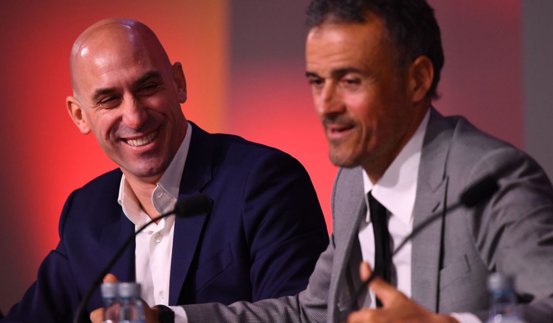 Luis Rubiales y Luis Enrique. Luis Rubiales y Luis Enrique.